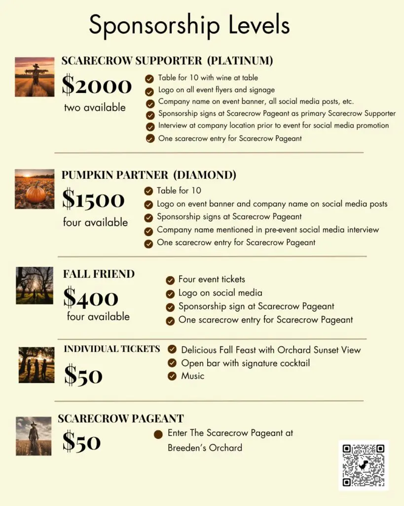 harvest Sunset Sponsorships